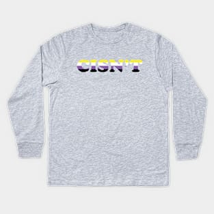 CISN'T (nonbinary colors) Kids Long Sleeve T-Shirt